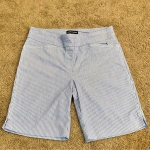Hilary Radley | Blue & White Striped Shorts women’s size M